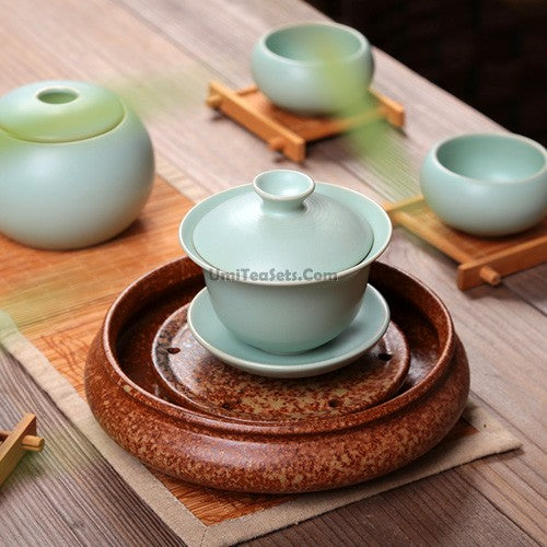 Authentic Chinese Ru Kiln Gaiwan