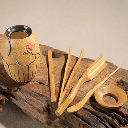 Egg Lotus Tea Utensil Set