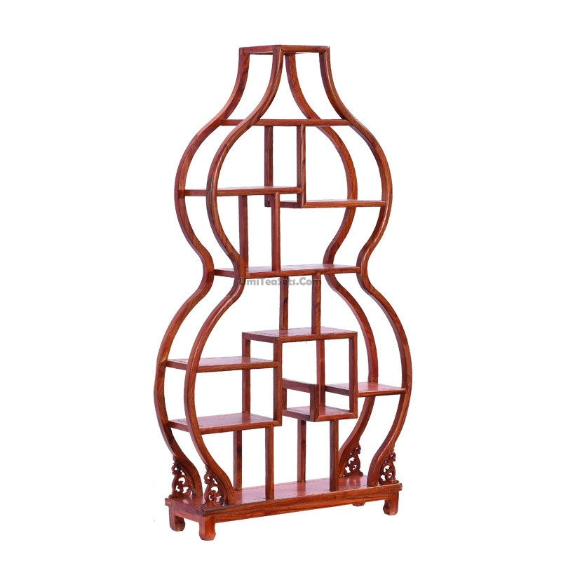 Gourd Shaped Chinese Curio Display Cabinet Shelf