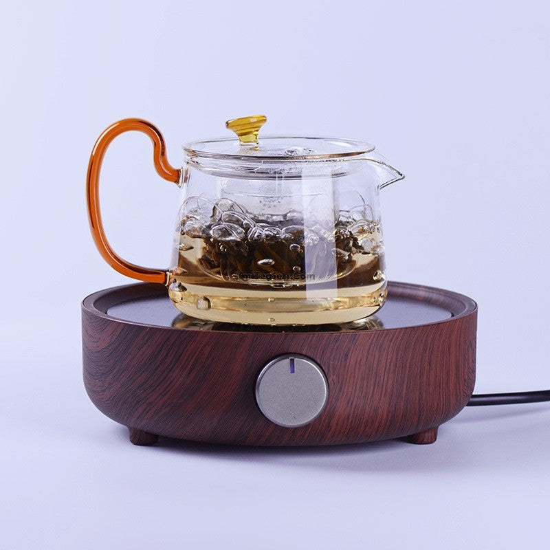 Japanese Glass Electric Teapot for Home Heating - Ceramic Heater Included