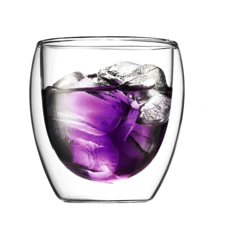 Double Wall Crystal Glass Tea Cup