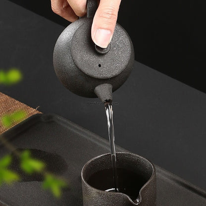 Japanese Style Coarse Pottery Teapot
