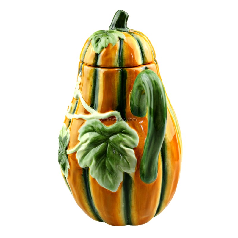 Halloween Pumpkin Ceramic Teapot