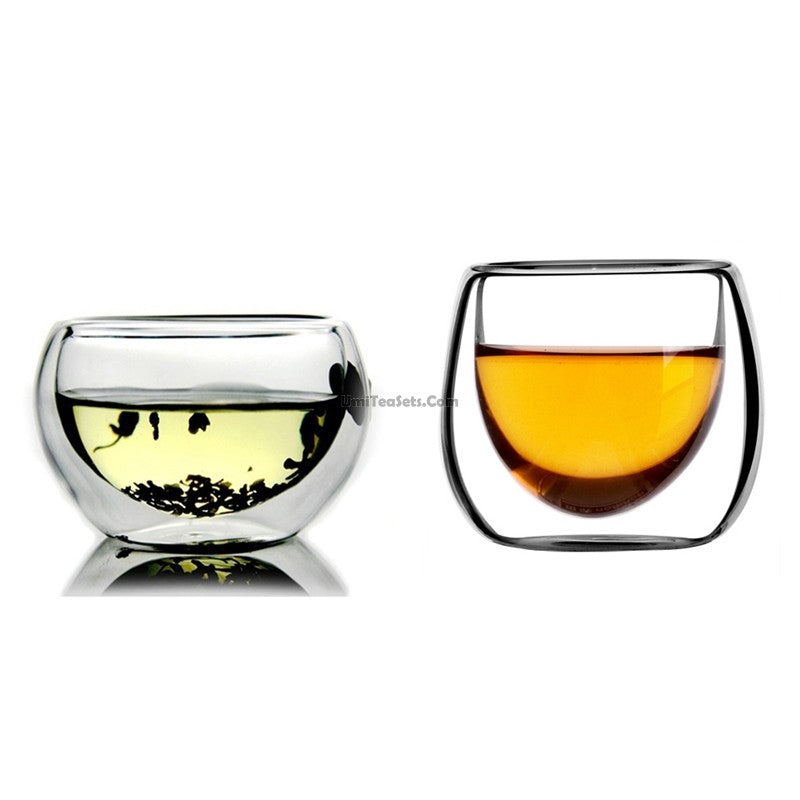 Double Wall Glass Gongfu Tea Cup (Set of 6)