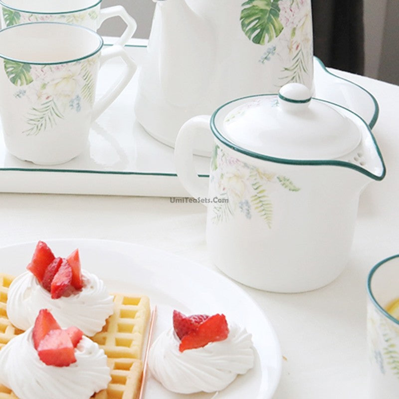 Modern Tea Set With Tray And Cup Shelf – Umi Tea Sets