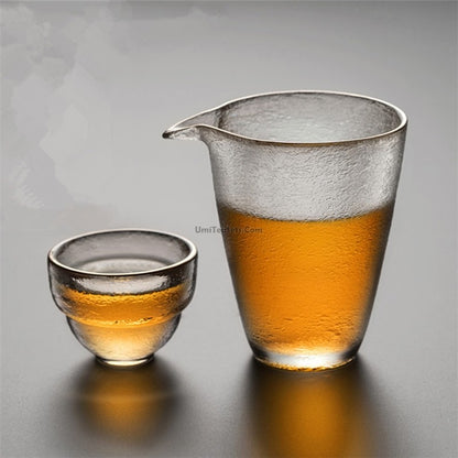 Japanese Glass Fair Cup With Golden Rim