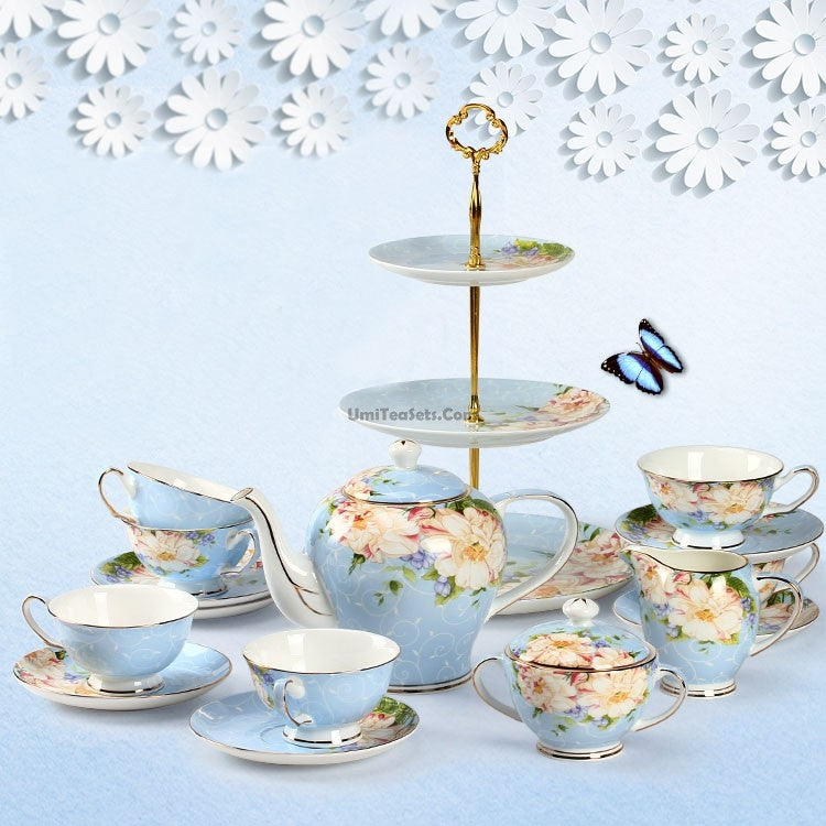 Great Tenderness Porcelain Afternoon Tea Set – Umi Tea Sets