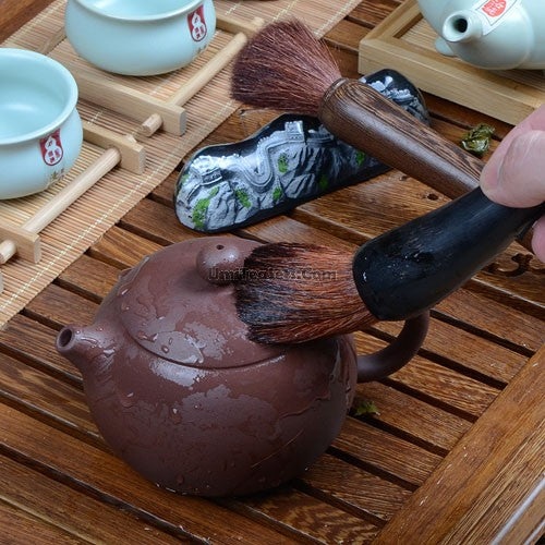 Teapot Brush With Oxhorn Handle
