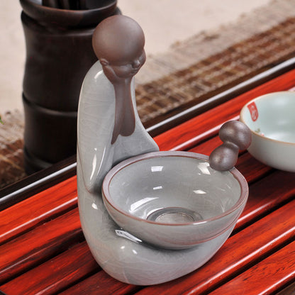 Ge Kiln Tea Strainer And Holder