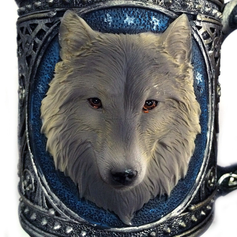 Stainless Steel Wolf Mug