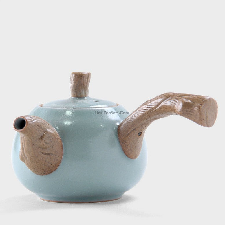 Japanese Ruyao Kyusu Tea Set With Tray