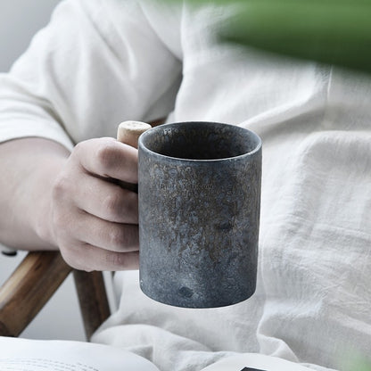 Iron Style Japanese Tea Cup With Handle