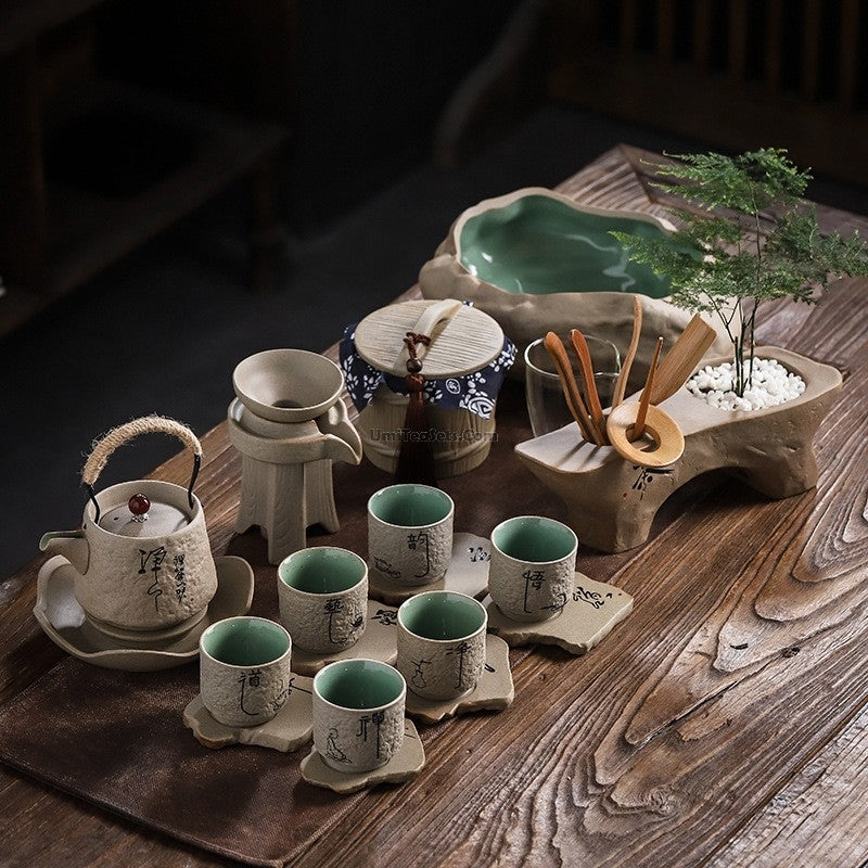 Zen Tea Ritual Set Chinese Zen Stone Style Tea Set – Umi Tea Sets