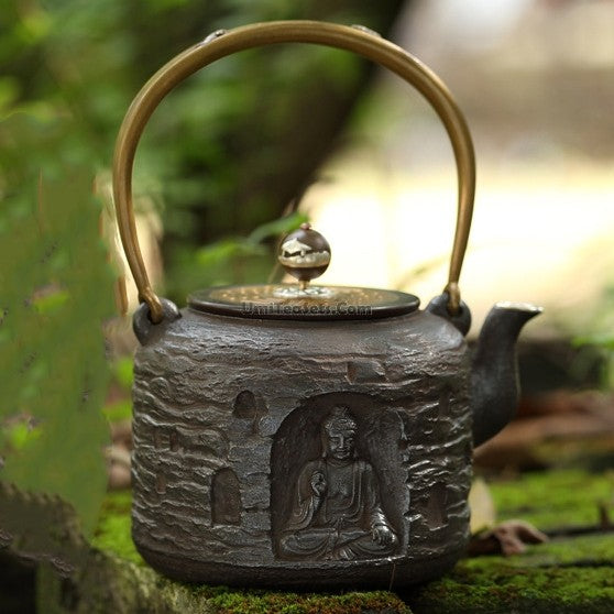 Zen Buddha Cast Iron Teapot