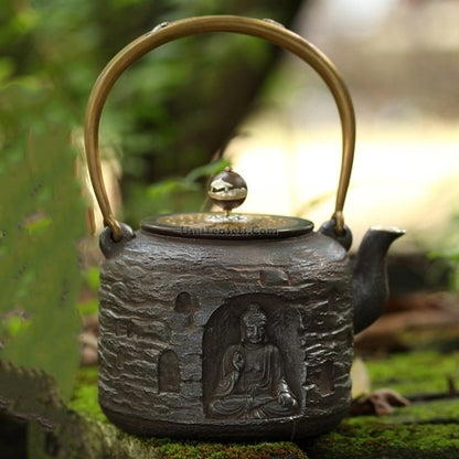 Zen Buddha Cast Iron Teapot