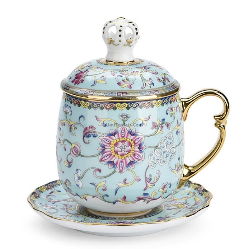 Jingdezhen Enamel Porcelain Chinese Tea Cup – Umi Tea Sets