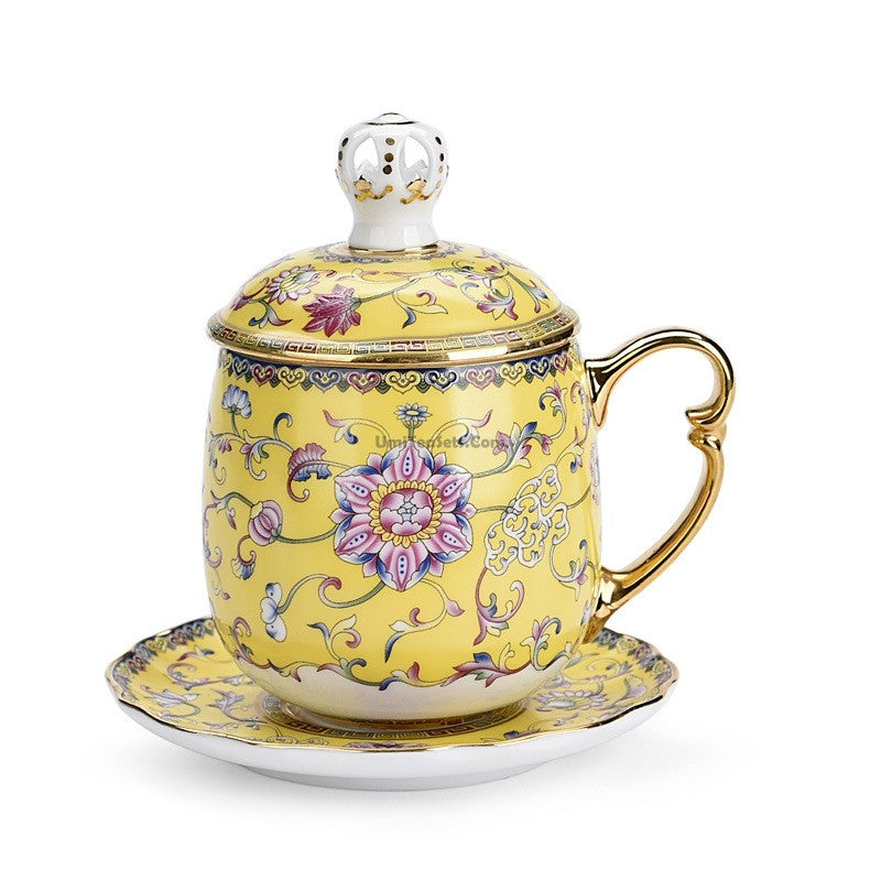 Jingdezhen Enamel Porcelain Chinese Tea Cup – Umi Tea Sets