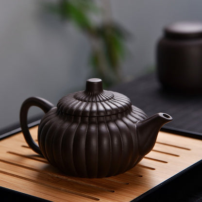Yixing Purple Clay Tea Set With Travel Bag