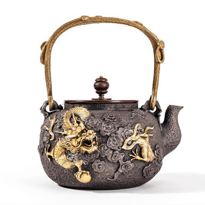 Dragon Cast Iron Teapot With Induction Cooker