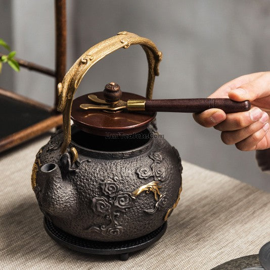 Dragon Cast Iron Teapot With Induction Cooker