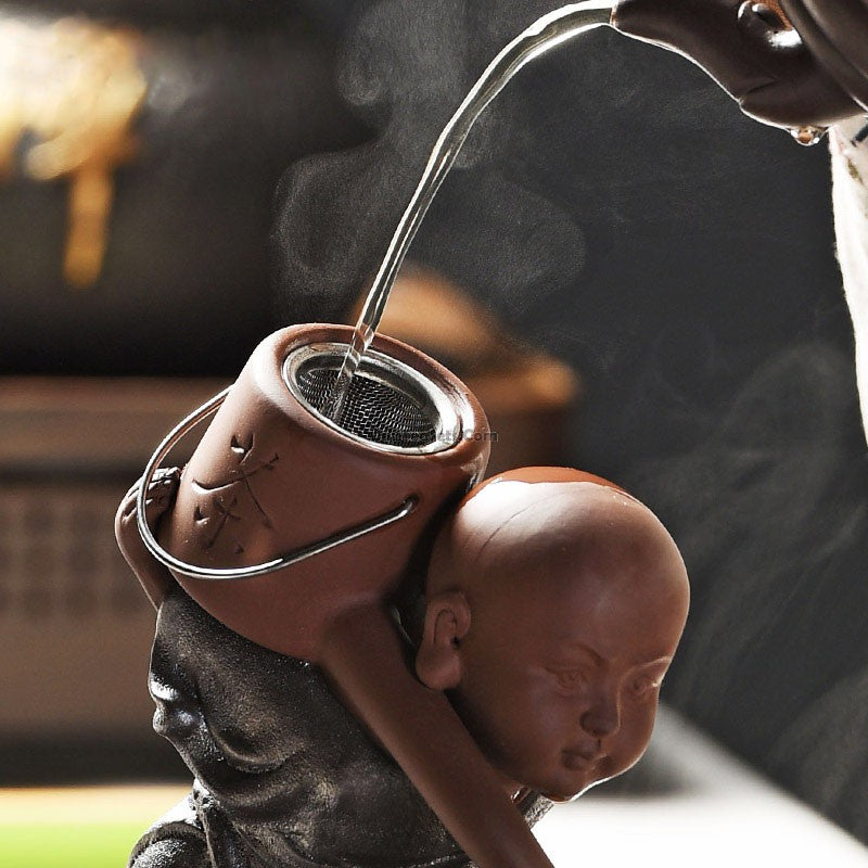 Little Monk Tea Strainer With Glass Fair Cup – Umi Tea Sets