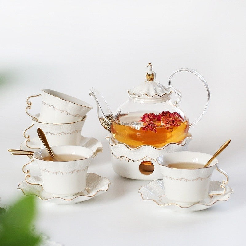 Glass Tea Cup & Saucer, Teacups, Teaware