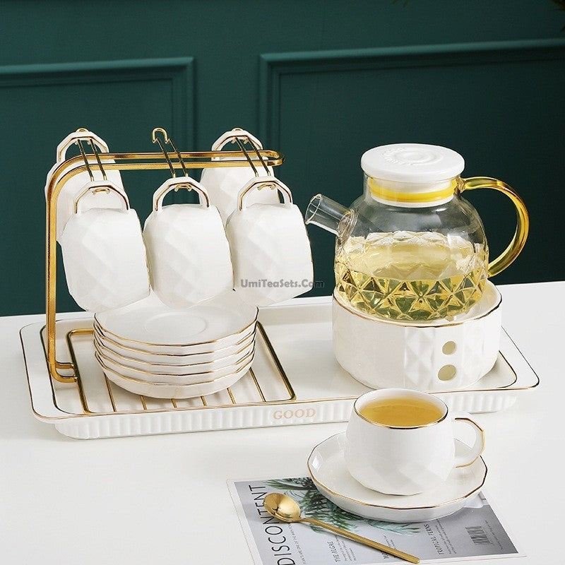 Vintage Coffee Cup Kettle Ceramic Mug Afternoon Tea Set Water Cup