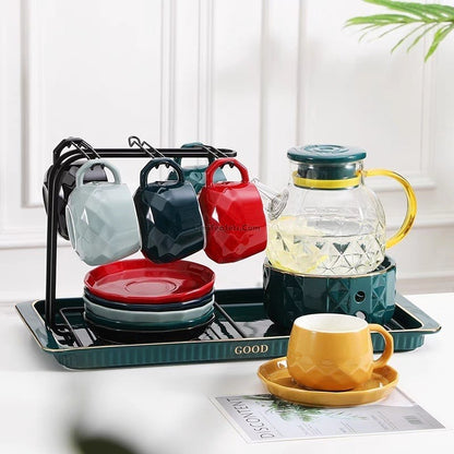 Modern Afternoon Tea Set With Warmer